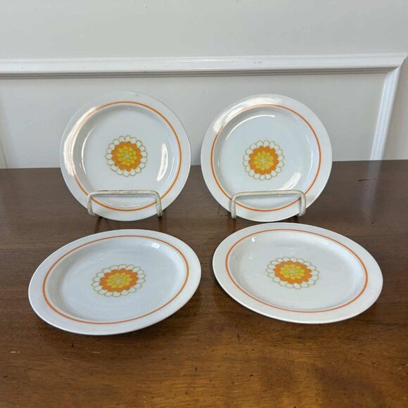 Georges Briard Florette MCM bread & butter plates - Picture 1 of 7